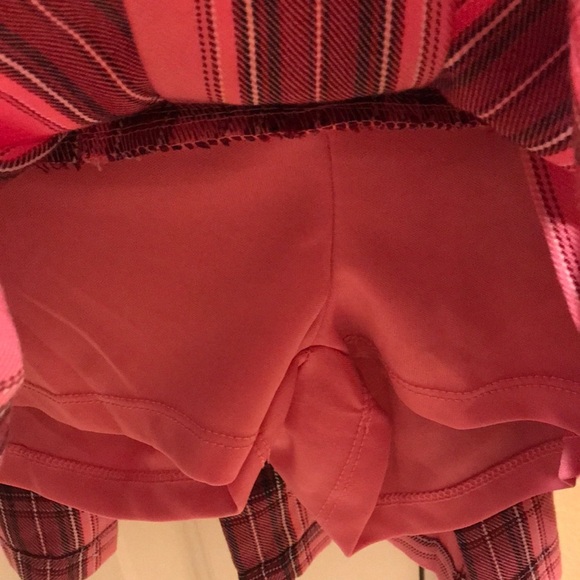 Justice plaid skirt with shorts - Picture 3 of 3